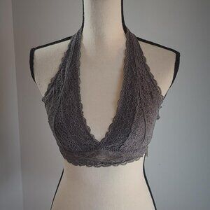 Hollister Gilly Hicks Sydney Grey lace halter bralette